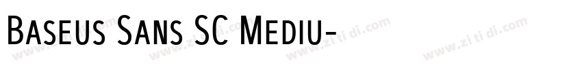 Baseus Sans SC Mediu字体转换